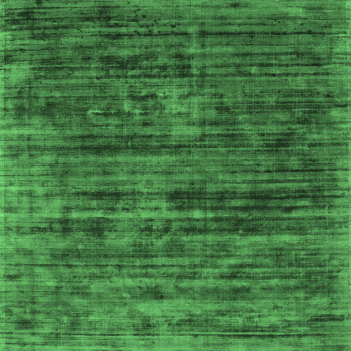 Square Abstract Emerald Green Contemporary Rug, con2949emgrn