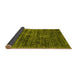 Sideview of Abstract Yellow Contemporary Rug, con2949yw