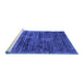 Sideview of Machine Washable Abstract Blue Contemporary Rug, wshcon2949blu