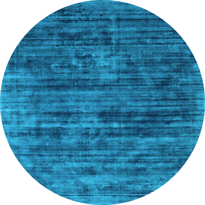 Round Machine Washable Abstract Light Blue Contemporary Rug, wshcon2949lblu