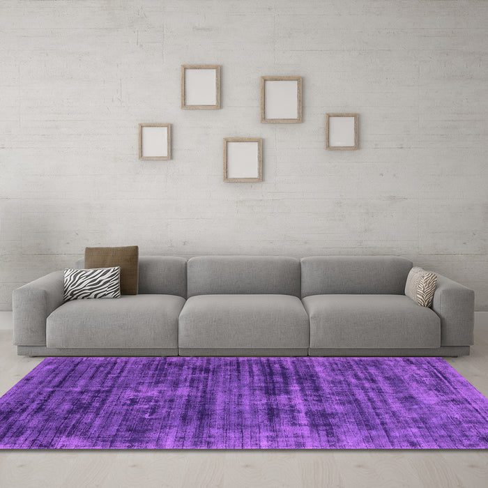 Machine Washable Abstract Pink Contemporary Rug in a Living Room, wshcon2949pnk