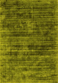 Abstract Yellow Contemporary Rug, con2949yw