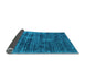 Sideview of Abstract Light Blue Contemporary Rug, con2949lblu