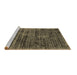 Sideview of Machine Washable Abstract Brown Contemporary Rug, wshcon2949brn