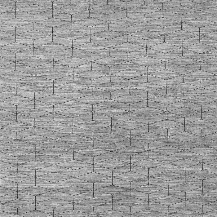 Serging Thickness of Abstract Gray Contemporary Rug, con294gry