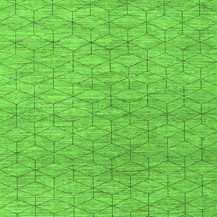 Abstract Green Contemporary Rug, con294grn