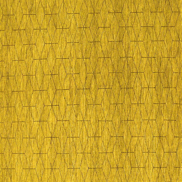 Square Abstract Yellow Contemporary Rug, con294yw