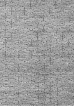 Abstract Gray Contemporary Rug, con294gry