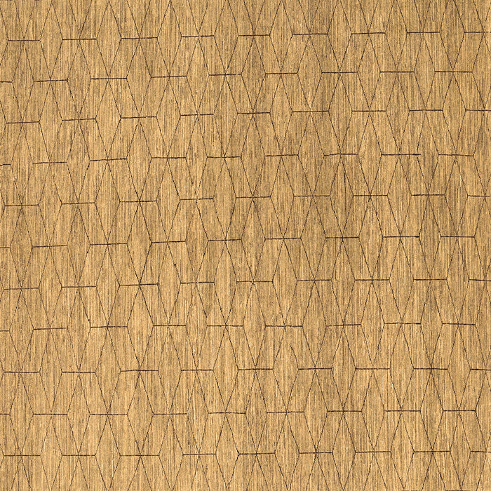 Square Machine Washable Abstract Brown Contemporary Rug, wshcon294brn