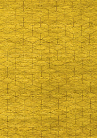 Abstract Yellow Contemporary Rug, con294yw