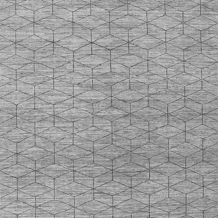 Serging Thickness of Machine Washable Abstract Gray Contemporary Rug, wshcon294gry