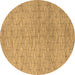 Round Machine Washable Abstract Brown Contemporary Rug, wshcon294brn