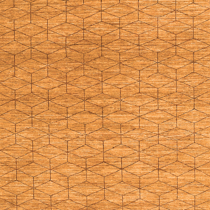 Abstract Orange Contemporary Rug, con294org