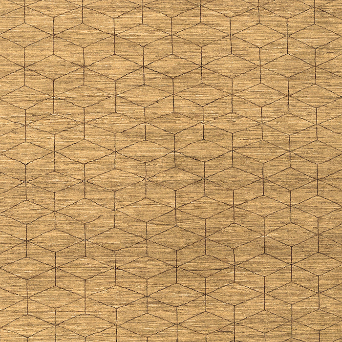 Machine Washable Abstract Brown Contemporary Rug, wshcon294brn