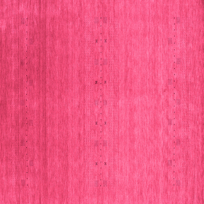 Square Machine Washable Abstract Pink Contemporary Rug, wshcon2950pnk