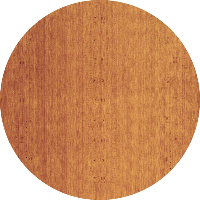 Round Abstract Brown Contemporary Rug, con2950brn