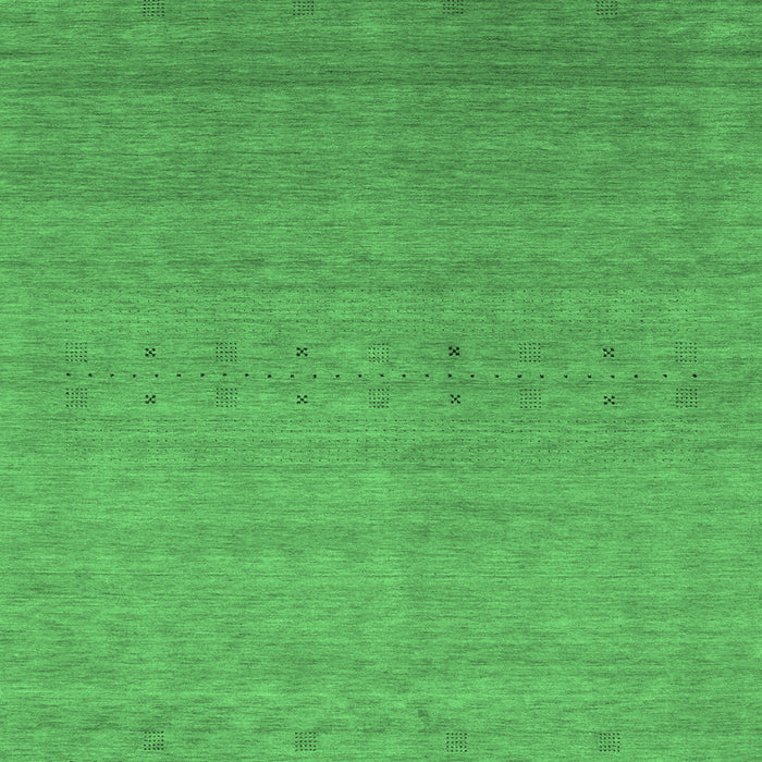 Machine Washable Abstract Emerald Green Contemporary Area Rugs, wshcon2950emgrn