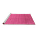 Sideview of Machine Washable Abstract Purple Contemporary Area Rugs, wshcon2950pur