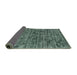 Thickness of Contemporary Green Modern Rug, con2951