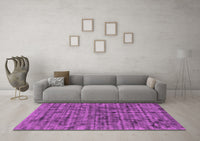 Machine Washable Abstract Pink Contemporary Rug, wshcon2951pnk