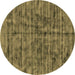 Round Machine Washable Abstract Brown Contemporary Rug, wshcon2951brn