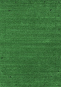 Abstract Emerald Green Contemporary Rug, con2952emgrn