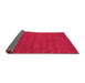 Sideview of Abstract Pink Contemporary Rug, con2952pnk