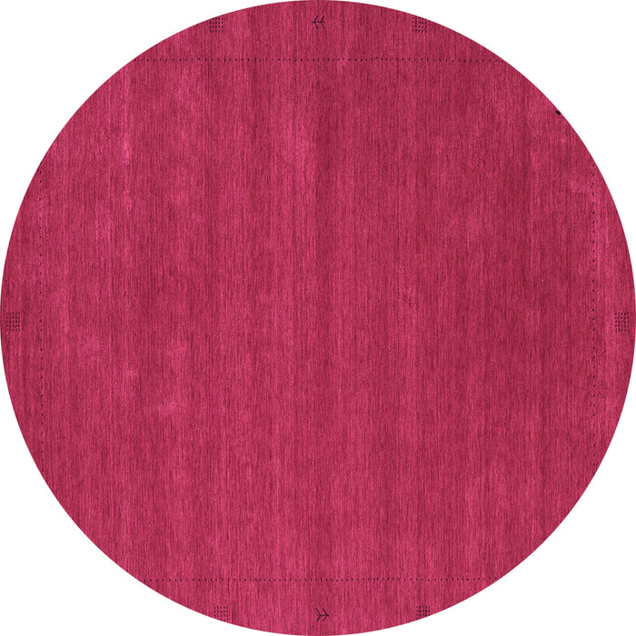 Round Abstract Purple Contemporary Rug, con2952pur