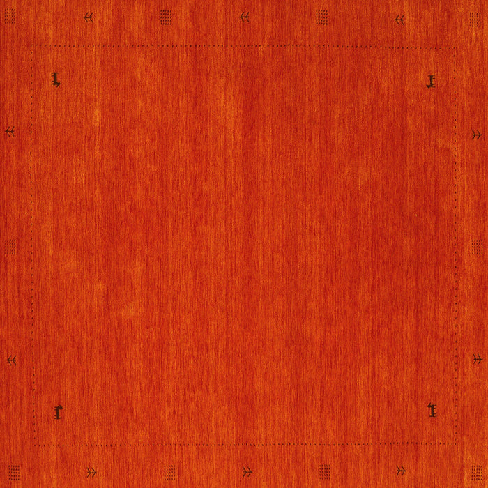 Square Abstract Yellow Contemporary Rug, con2952yw