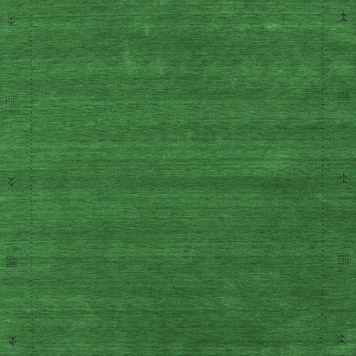 Machine Washable Abstract Emerald Green Contemporary Area Rugs, wshcon2952emgrn