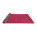 Sideview of Abstract Purple Contemporary Rug, con2952pur