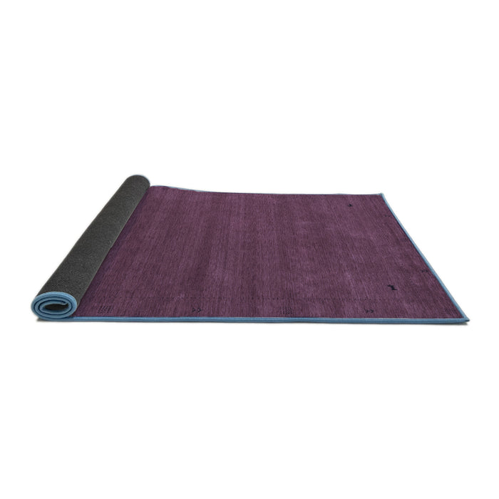 Sideview of Abstract Blue Contemporary Rug, con2952blu