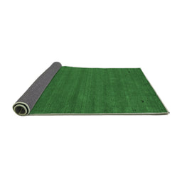 Sideview of Abstract Emerald Green Contemporary Rug, con2952emgrn