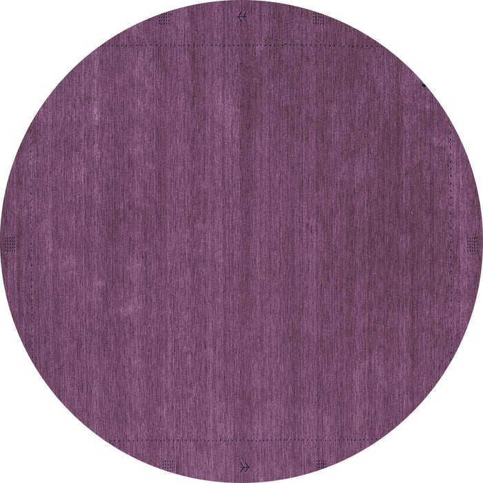 Round Abstract Blue Contemporary Rug, con2952blu