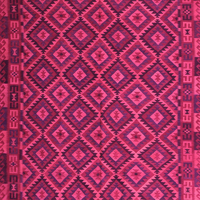 Machine Washable Oriental Pink Traditional Rug, wshcon2953pnk