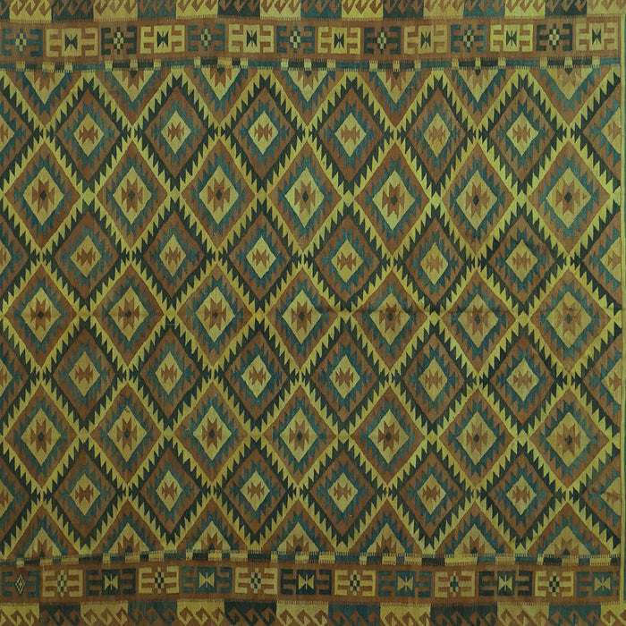Square Oriental Turquoise Traditional Rug, con2953turq