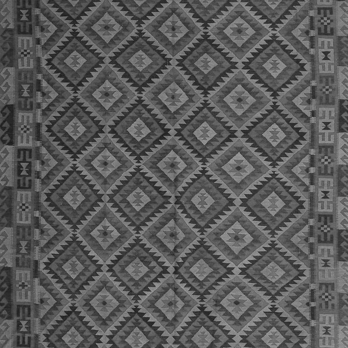 Serging Thickness of Machine Washable Oriental Gray Traditional Rug, wshcon2953gry