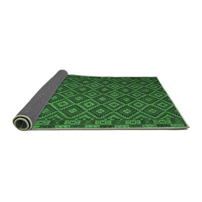Sideview of Oriental Emerald Green Traditional Rug, con2953emgrn