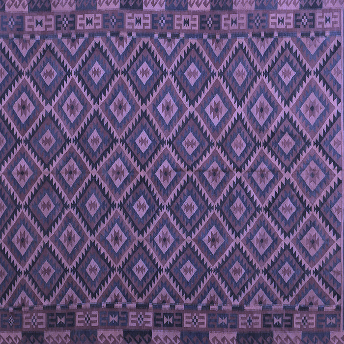 Square Machine Washable Oriental Blue Traditional Rug, wshcon2953blu