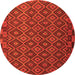 Square Oriental Orange Traditional Rug, con2953org