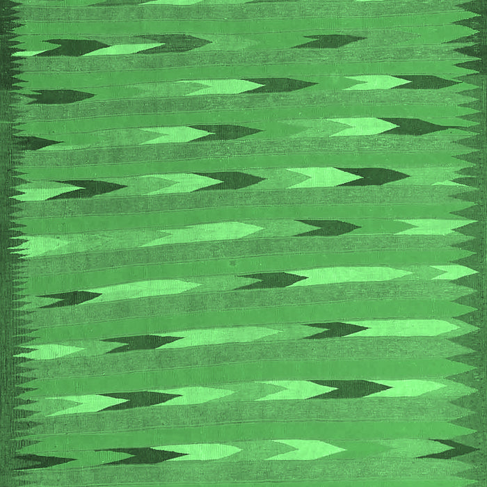 Abstract Emerald Green Contemporary Rug, con2954emgrn