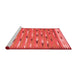 Contemporary Red Washable Rugs