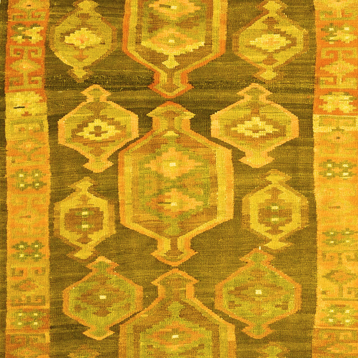 Oriental Yellow Traditional Rug, con2955yw