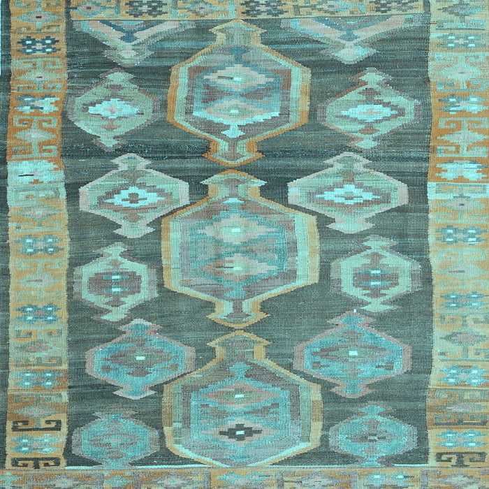 Square Oriental Light Blue Traditional Rug, con2955lblu
