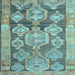Square Oriental Light Blue Traditional Rug, con2955lblu