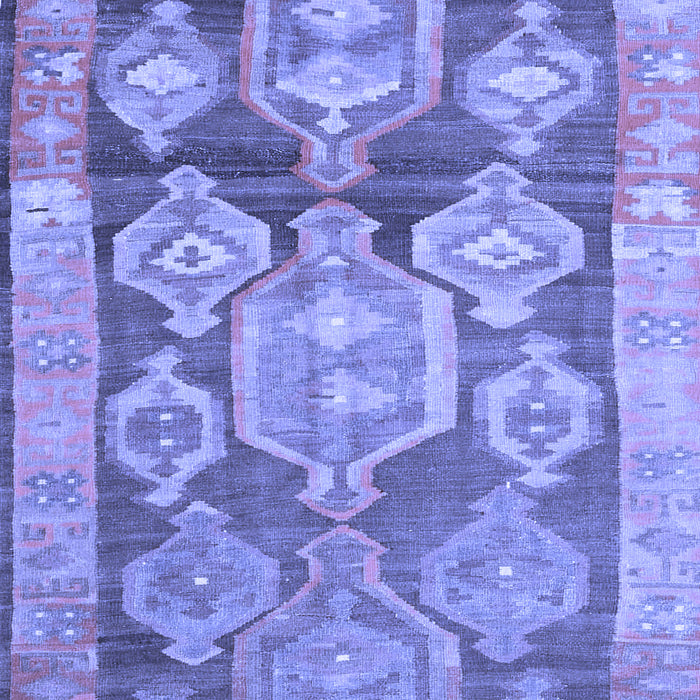 Machine Washable Oriental Blue Traditional Rug, wshcon2955blu