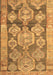 Machine Washable Oriental Brown Traditional Rug, wshcon2955brn