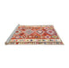 Serging Thickness of Machine Washable Contemporary Brown Rug, wshcon2956