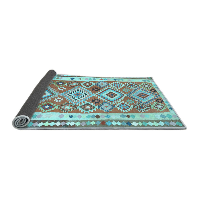 Sideview of Oriental Light Blue Traditional Rug, con2956lblu