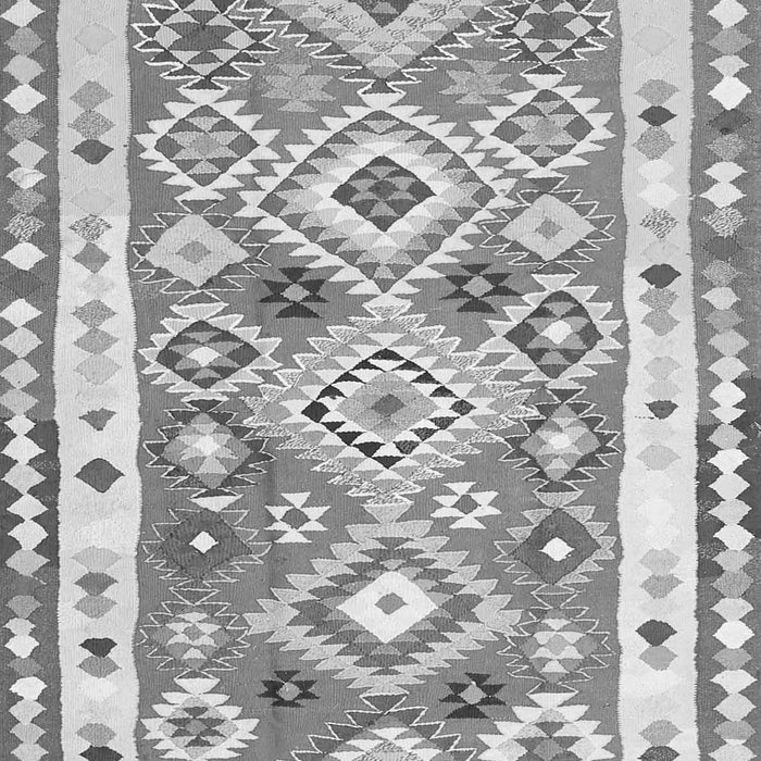 Serging Thickness of Machine Washable Oriental Gray Traditional Rug, wshcon2956gry